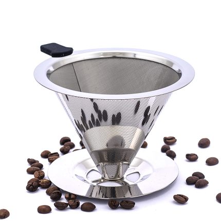 Coador Pour Over em Aço Inox
